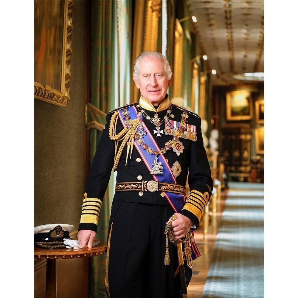 KING CHARLES III In Military Uniform 2024 PORTRAIT PICTURE POSTER - Picture 1 of 4